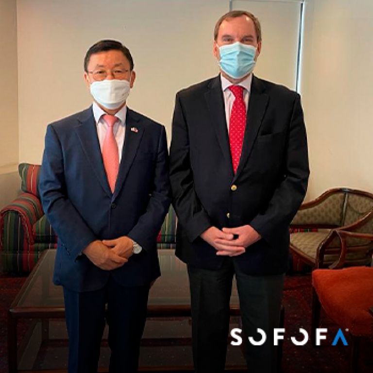 Presidente de SOFOFA se reúne con Embajador de Corea Keun Ho JANG previo a dejar su cargo como representante de ese país en Chile